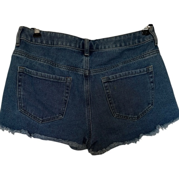 Pacsun High Rise Festival Distressed Denim Jean Shorts - Picture 3 of 5